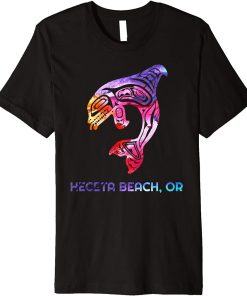 Heceta Beach Oregon Native American Orca Killer Whale Premium T-Shirt