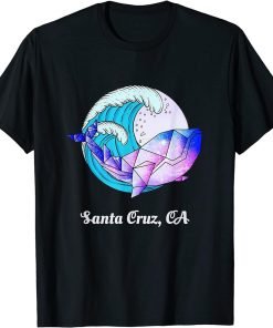 Cruz Santa CA Japanese Paint Geometric Orca Killer Whale T-Shirt