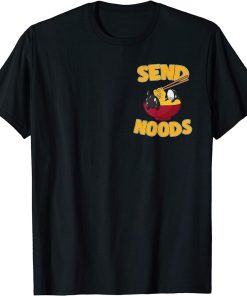 Pocket Send Noods Kawaii Orca Whale Ramen Noodles T-Shirt